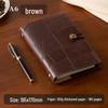 High-Grade A6 Soft Leather Portable Loose-Leaf Notebook & Customizable Retro Diary