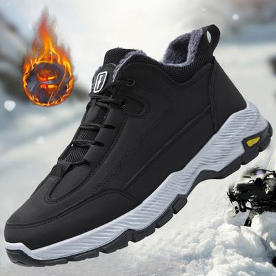 Winter New Men Casual Shoes Plush Waterproof Men Snow Boots Outdoor Non-slip Hiking Shoe Fashion Warm Men Sneakers Botas Hombres