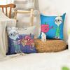 Anime Food AAppleS And OnionS Cushion Cover Natural Linen Organic Fabric DoubleSided Printing Sofa Home Decor Gift Pillow Case