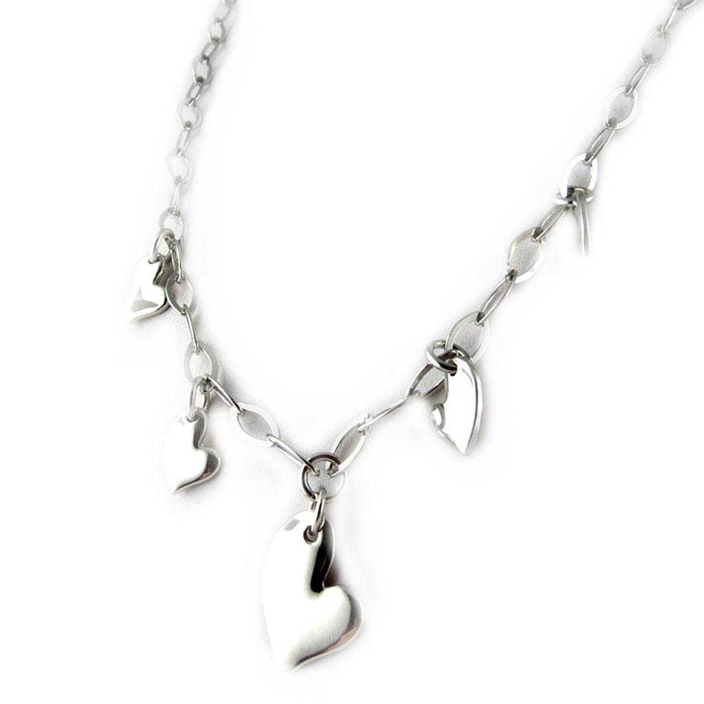 Les Trésors De Lily [D9487] - Silver Necklace 'Sonata of Love'
