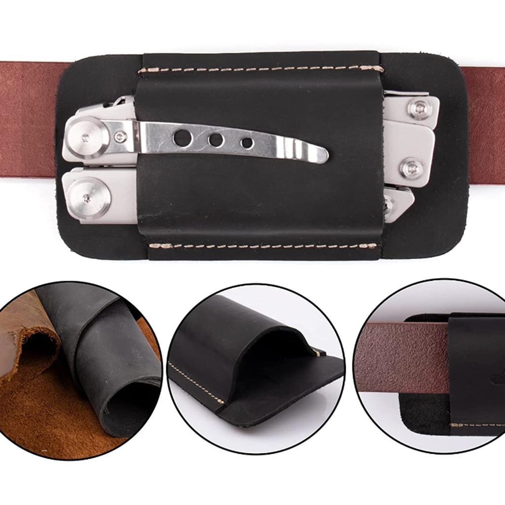 Knives Sheath, Handmade Knives Holsters, Horizontal Carry Leather Sheath for Belt, Pocket Organizers