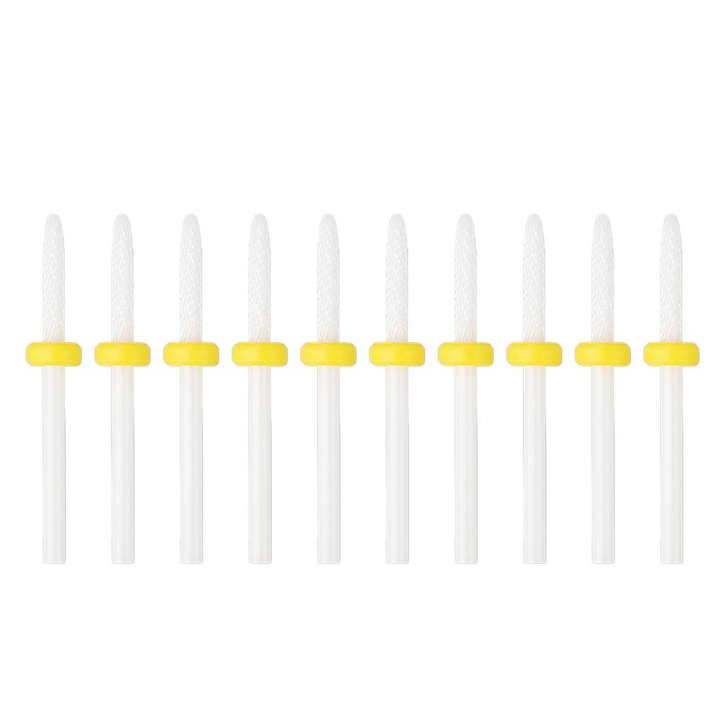 10 Stück Nagelhautentferner-Bits Gel Home Salon Politur Entfernung abgestorbener Haut Nagelbohrer für Nageldesigner