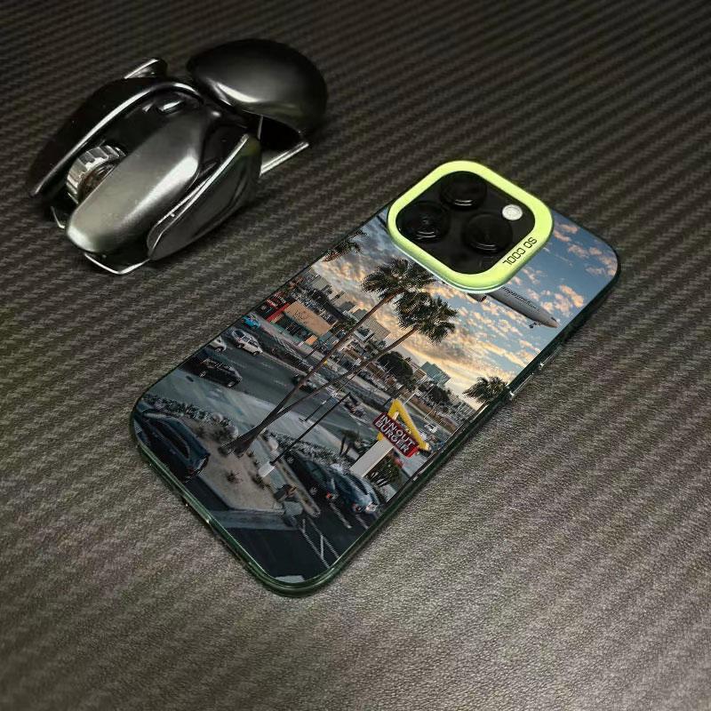 Travel Los Angeles California Phone Case For iPhone 16 15 14 13 12 11Pro Max XS Max X XR 7 8 Plus SE Colored Silver Hard  Cover