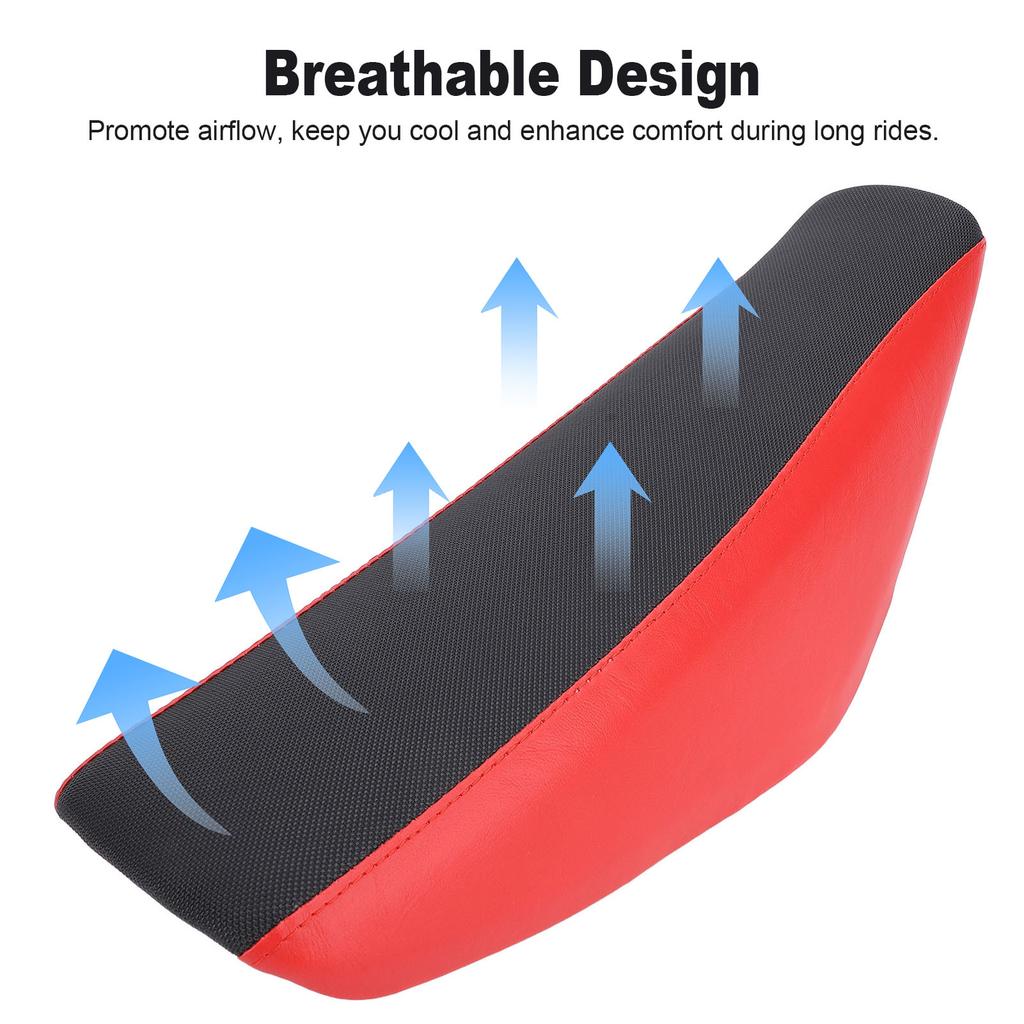 Motorcykel Platt Högt Skumsäte Stabil Fixering Andningsbart Stötdämpning för CRF50 90cc 110cc 125cc 150cc 160cc Pit Dirt Bike