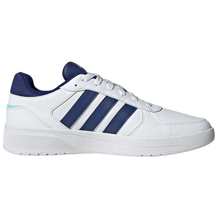 Adidas Neo Courtbeat Non-Slip Durable Low-Top Skate Shoes Men Sneakers White Blue HQ1767