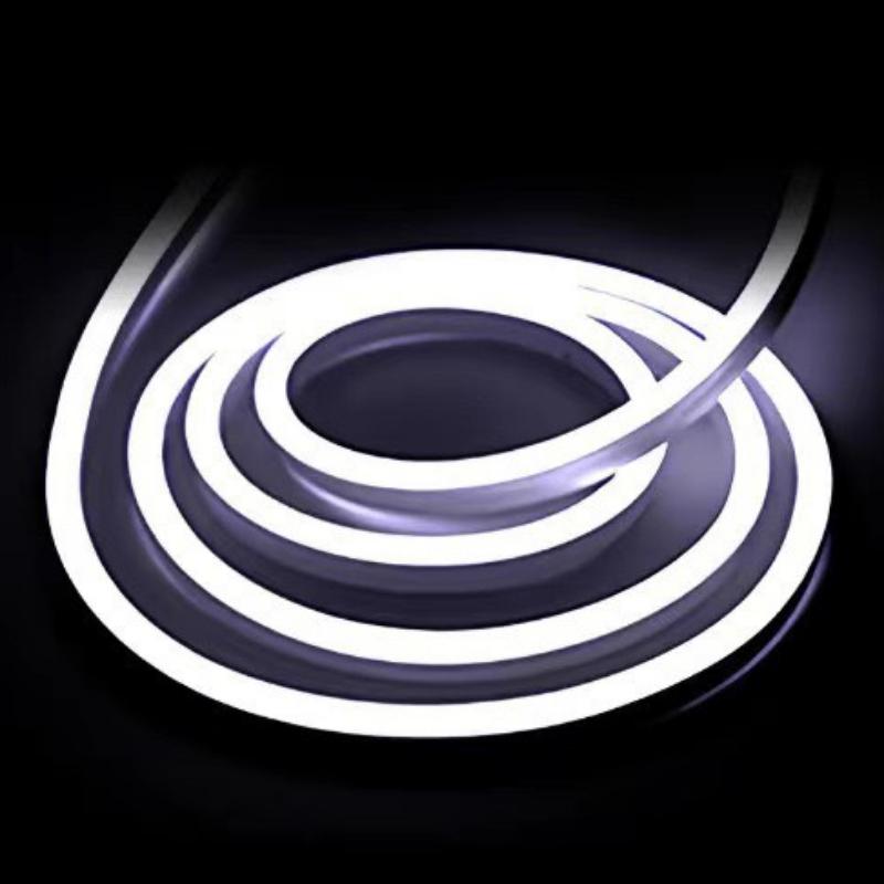 

Powered Flexible LED Neon Strip Light , Energy-Saving Decorative Lighting for Home, TV Backlight, Bedroom, Kitchen, Parties 1m белый