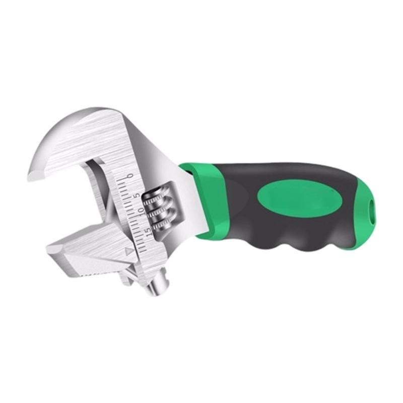 652F Professional Short Handle Pipe Wrench Spanner With Reinforced Teeth Suitable For Enhancing Durability In Tight Work Area