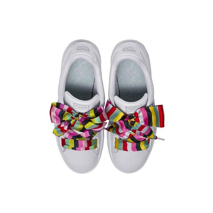 Puma Basket Heart Generation Hustle Women Sneakers White Fair-Aqua 369479-02