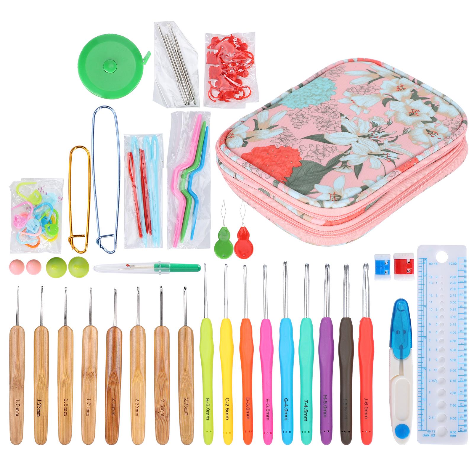 

Крючок для вязания Цветная TPR Мягкая ручка Набор для вязания крючком DIY Аксессуары для вязанияРозовый розовый