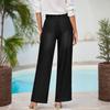 Women's Wide Leg Jeans  Lightweight Straight Leg Baggy Drawstring Denim Pants