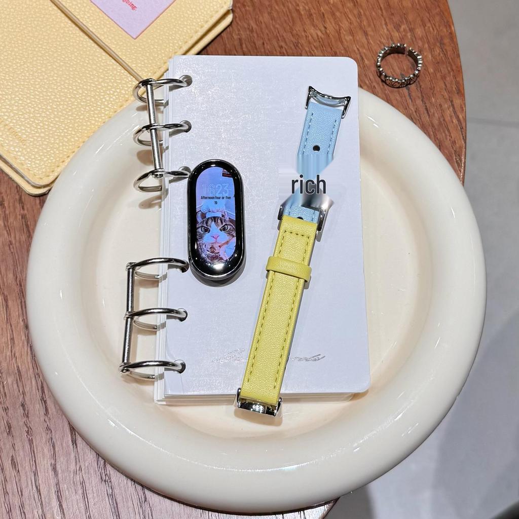 Kompatibilní kožený řemínek pro náramek Xiaomi 10 & hodinky Huawei GT5/GT6