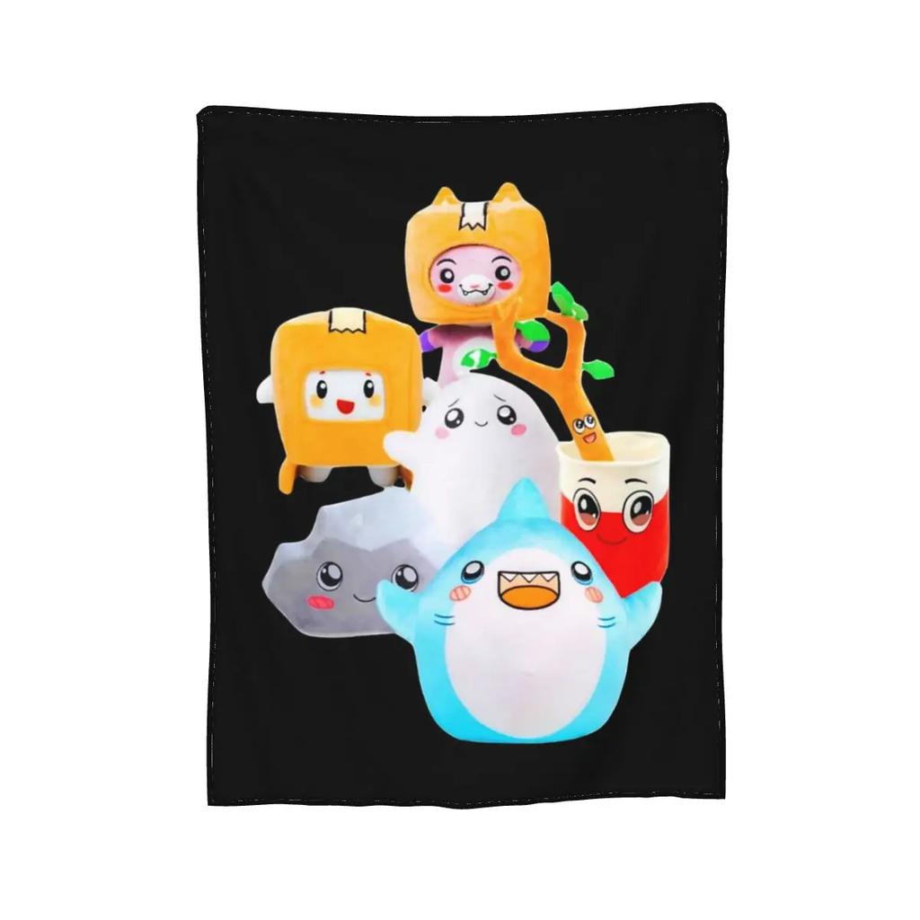 Rocky Lankybox Lanky Box Blankets Soft Warm Flannel Throw Blanket Cover for Bed Living Room Picnic Travel Home Sofa