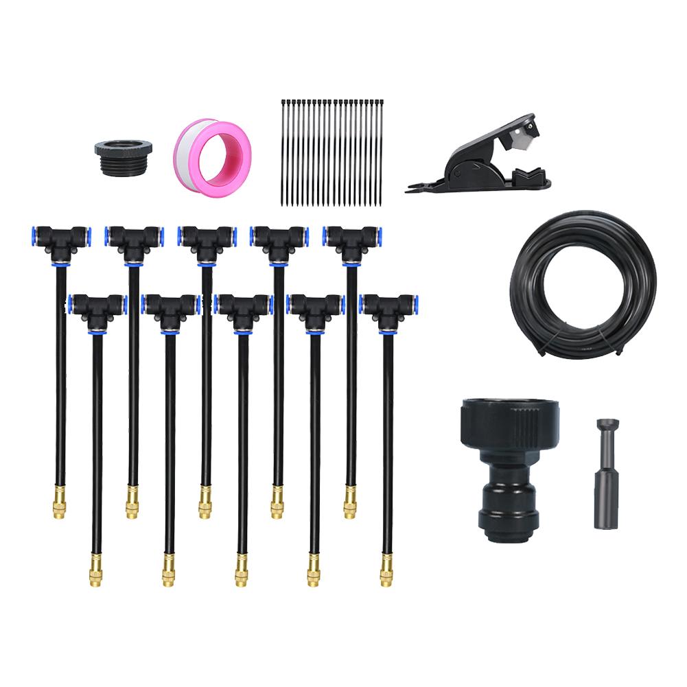 360-degree Bending Dropper Drip Irrigation System Adjustable Watering Misting System for Landscape Flower Bed & Patio Plants