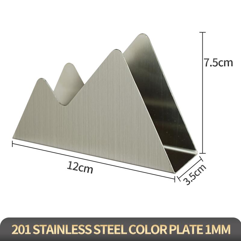 Custom Stainless Steel Table Napkin Holder Metal Creative Vintage Restaurant Toothpick case