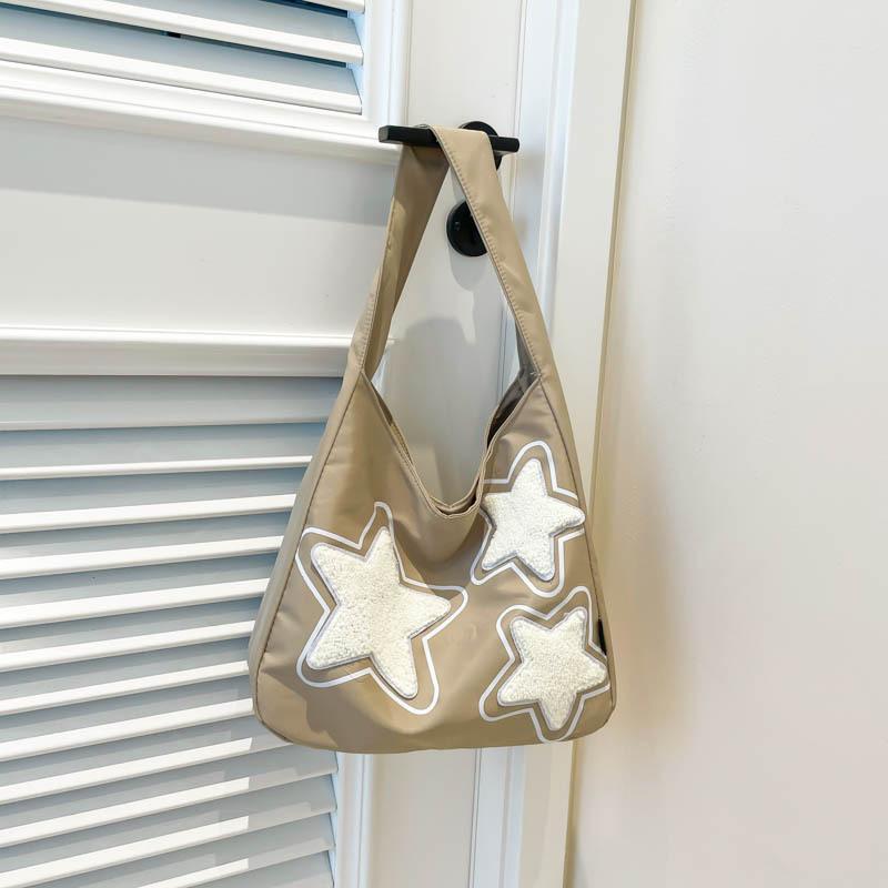 Beautiful Bag Women's Large-capacity 2025 New Summer Foreign Shoulder Bag Cloth Bag Texture Commuter Niche Tote Bag