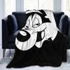 Pepe Le Pew Slash Guns N Roses 01 Blanket Plush Flannel All Season Cover Blanket For Sofa Bedroom