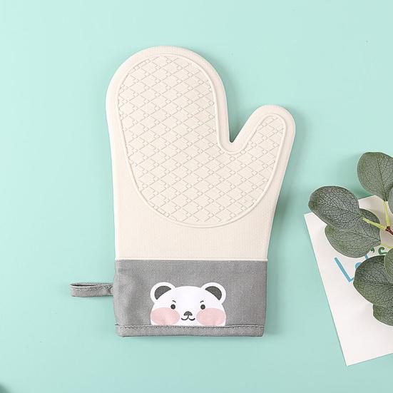 1 Stück Isolier-Hitzeschutzhandschuhe Aufhängungsbeständig Verbrühschutz Ofen Backen Heißtopf Topflappen