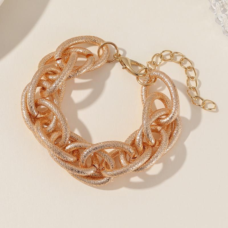 Accessories, Acrylic Leopard Geometric Colored Aluminum Chain Bracelet, Hip Hop Rough Jewelry For Women
