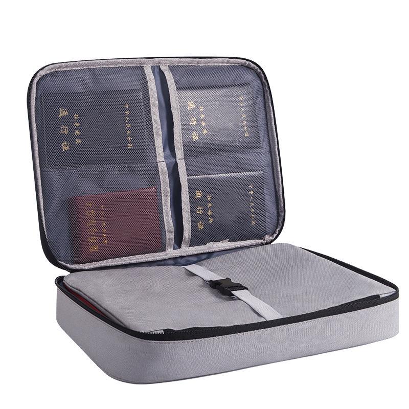 

Ionic Multifunctional Waterproof Travel Organizer with Zipper Pouch and Combination Lock for Files and Passport