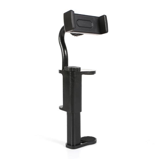 Guitar Phone Holder Adjustable Guitar Mount for 6-10.5cm Thick Guitar Ukulele Bass Mobile Phone Support Clamp for Live Video Recording Broadcast