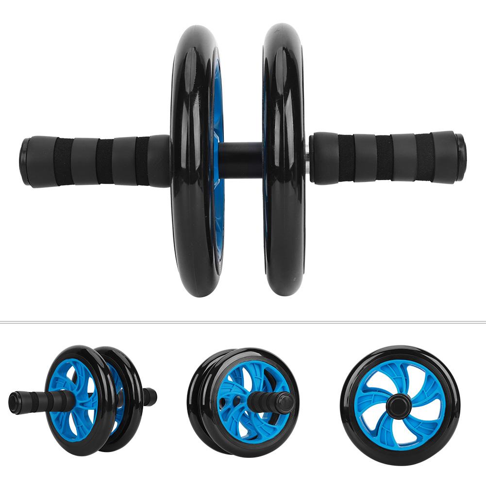 Quality Fitness Roller Workout Abdominal Exerciser with Pull Strap Domestic Muscle Training Equipmentblue