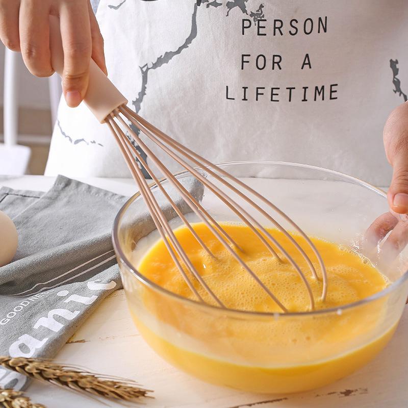 Manual Frother Manual Egg Beater Whisk Kitchenware Plastic Silicone Balloon Beater Whisking Balloon Coil Style Egg Tools