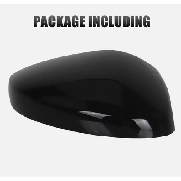 Right Passenger Wing Mirror Cover Cap Gloss Black For -2024 2025 Honda Civic