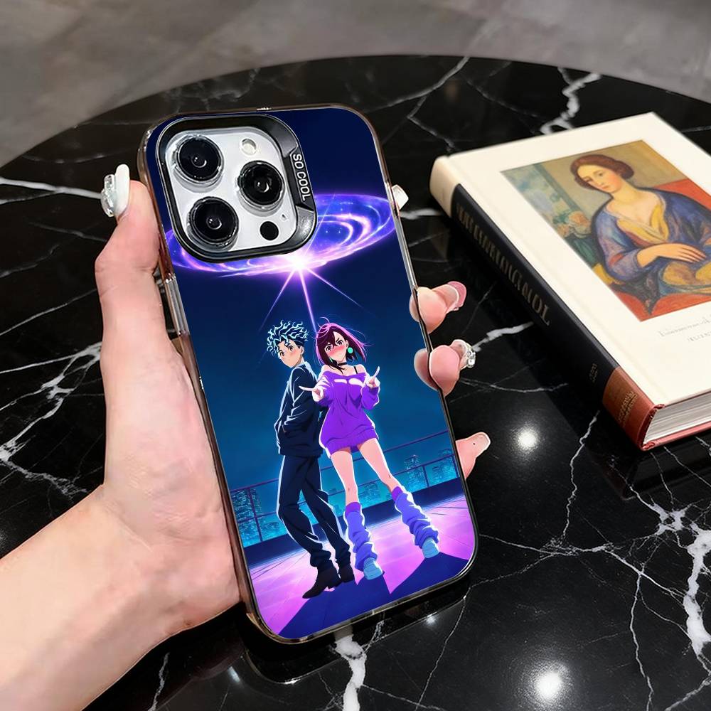 D-Dandadan M-Momoi Ayase Ken Takakura Phone Case For iPhone 17,16,15,14,13,12,11 Plus,Pro Max,Colored Silver Plated Inside Cover