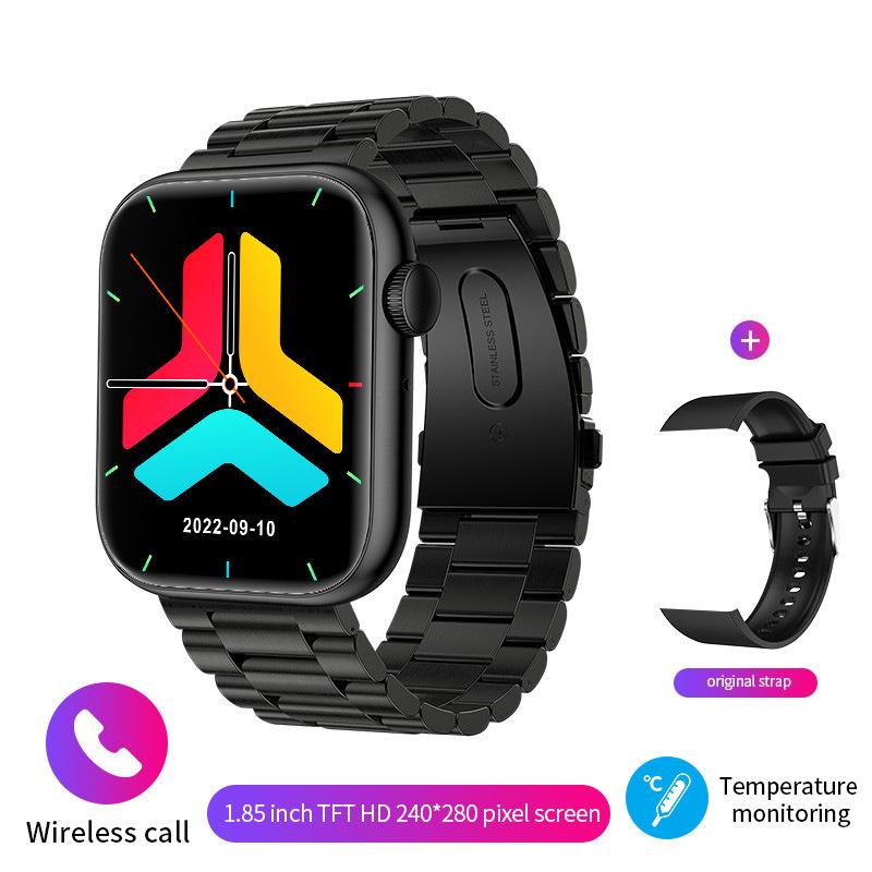 2025 Nové chytré hodinky Bezdrátové nabíjení Chytré hodinky Bluetooth hovory Muži Ženy Chytré hodinky Fitness náramek Vlastní ciferník