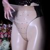 Slip 1D Ultra-Sottili Trasparenti Lucidi Senza Tracce Sexy Seta Pois Biancheria Intima Taglia Grande Biancheria Intima da Donna