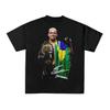 2026 Summer UFC Charles Oliveira Fighting Graphic Tshirt Women Sports Cotton Short Sleeve Loose Leisure Fitness Shirt Unisex