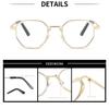 Small round frame fashion flat mirror versatile plain face white temperament trend new popular high-end frame glasses