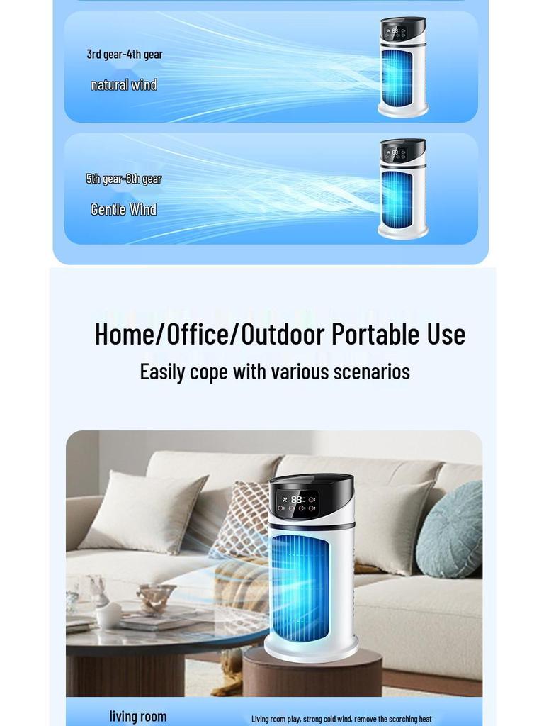 Jinzheng Mini USB Desktop Fan & Humidifier - Portable Air Conditioner for Office & Dorm.