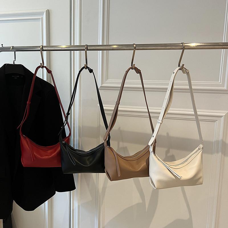 Color Simple Solid Pu Leather Women Casual Shoulder Crossbody Bag For Use Daily