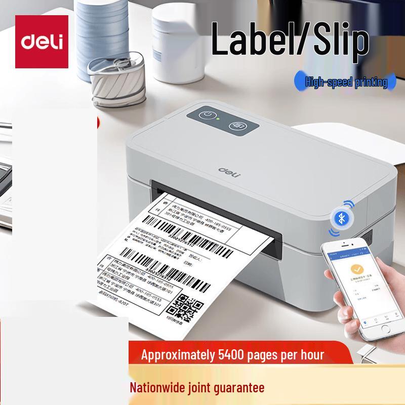 Deli GE430W Thermal Label Printer CN plug (adapter included)