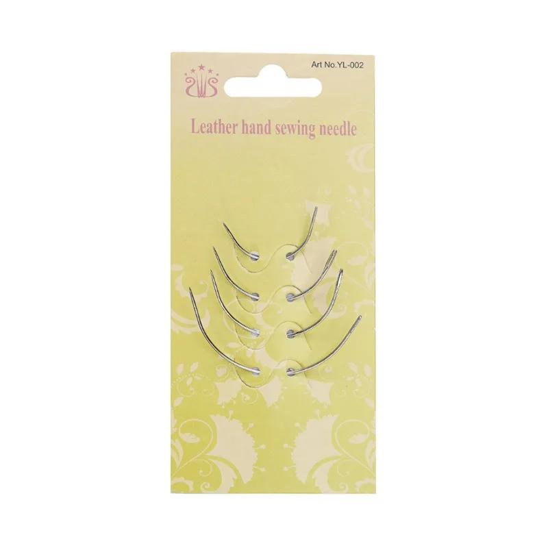Sewing Curved Needle Leather Craft Sewing Accessories C Type Stitching Big Eye Needle Long Straight Needles Hand Repair Sewing