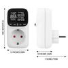 LCD Digital Backlight Thermostat Temperature Controller Socket 16A EU Plug High-Precision Socket Outlet With Timer Sensor