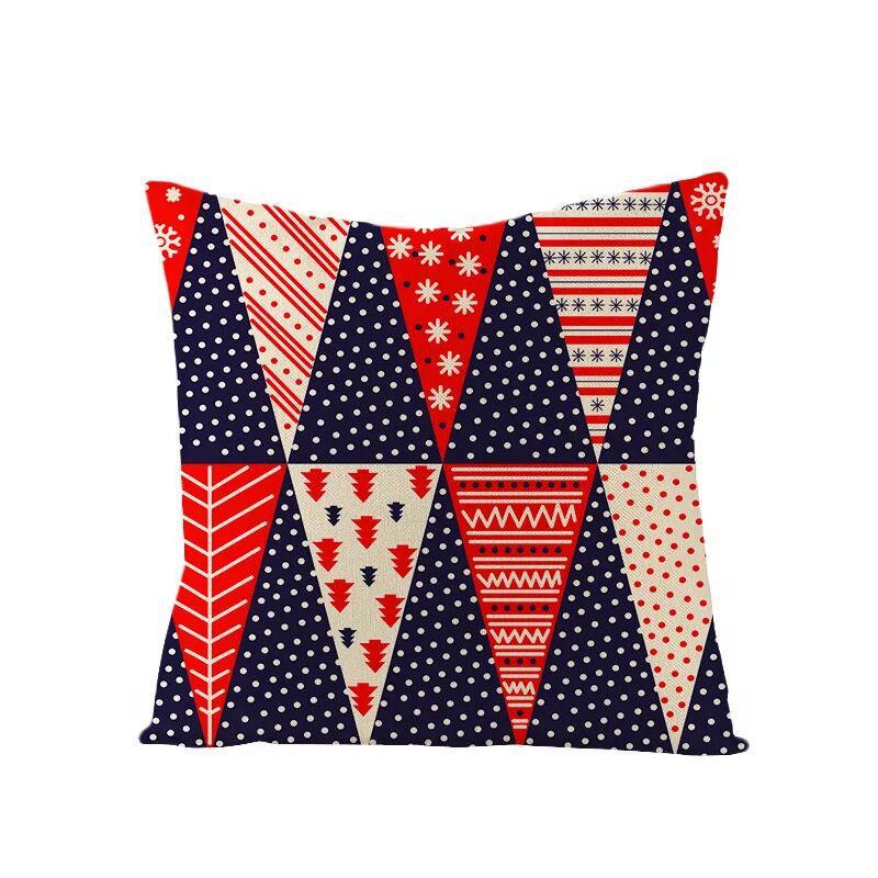 Linen Christmas Pillowcase Home Christmas Sofa Pillowcase Christmas
