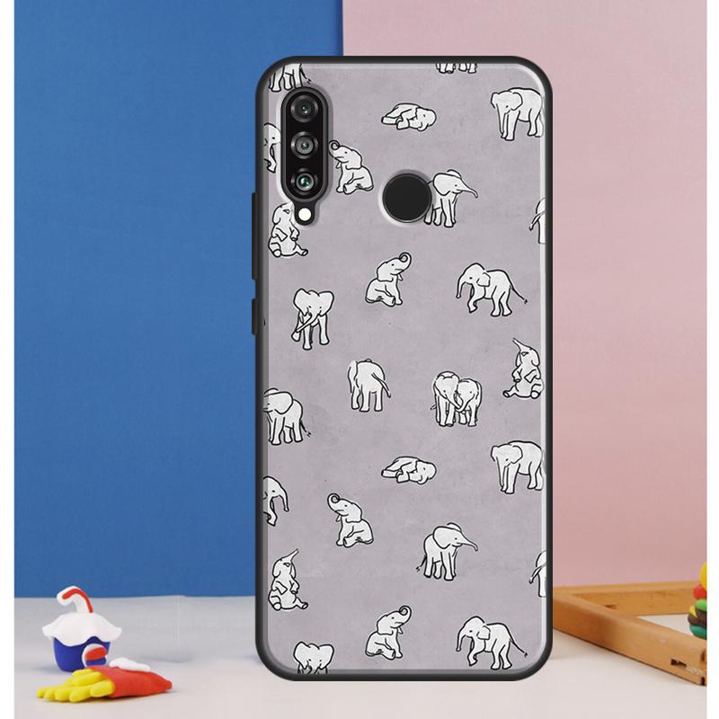 Cute Baby Elephant For Huawei Nova 8i 7i 11i 12i 12s 9 10 SE Y90 Y60 Y70 Y72 Y61 Y91 P30 P40 Lite P60 Pro Case
