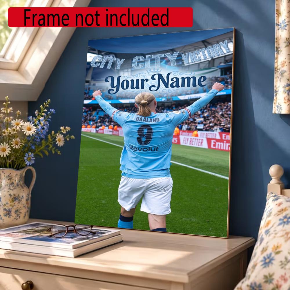 Haaland Personalized Name Diamond Paintings Mosaic Wall Round Diamond Art Painting Kits Embroidery Crystal Accessories Frameless