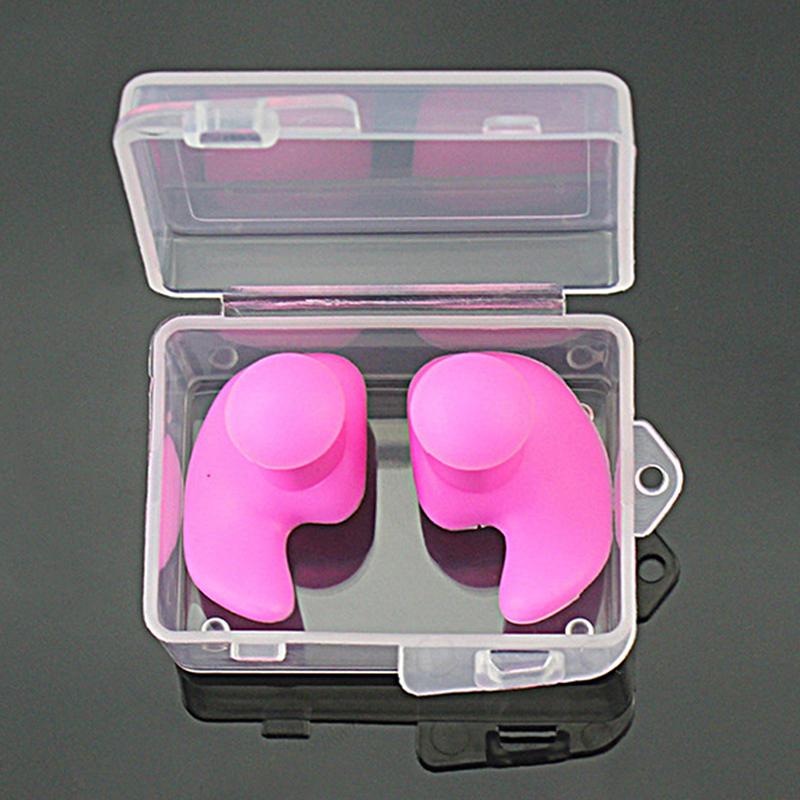 1Pair Durable Earplugs Classic Portable Texture Waterproof Soft Earplugs