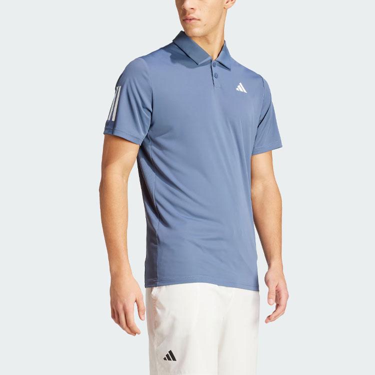 Adidas Club 3-Stripes Polo Shirt Men Tops Blue IY3216