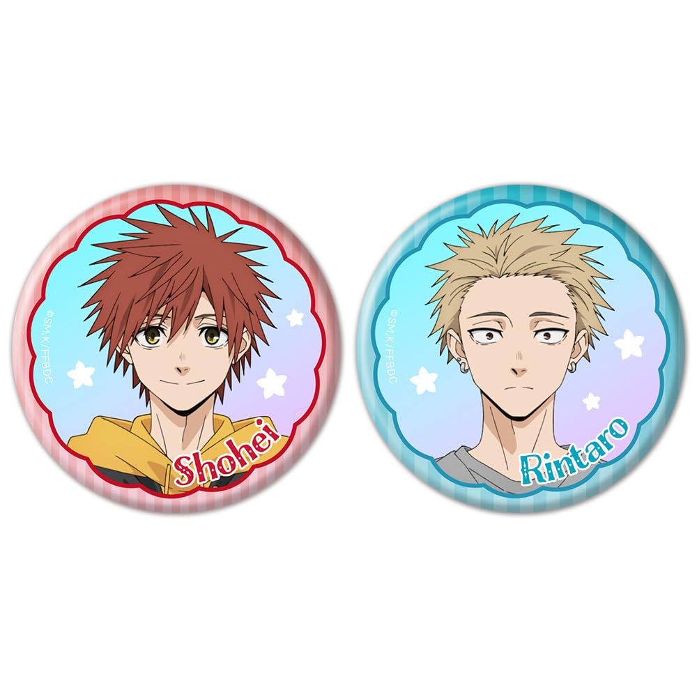 TV anime "Fragrant Flowers Bloom Dignifiedly" Usami Shohei & Tsumugi Rintaro Aurora Can Badge Set of 2