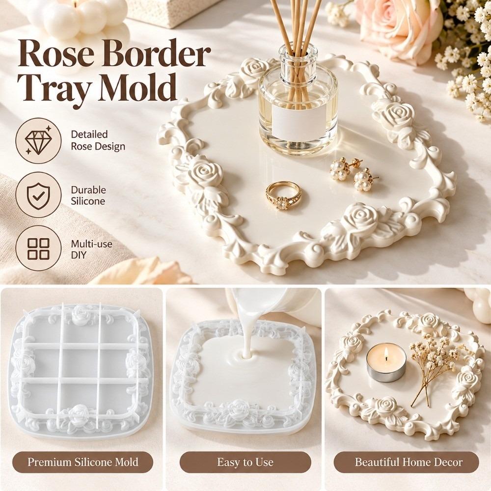 Reusable Jewelry Dish Mold Easy Release Plaster Tray Mold  Trinket Tray Making