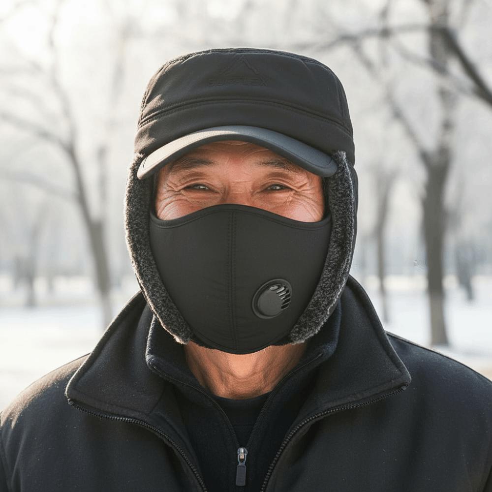 Detachable Windproof Thermal Cap Thickened Fleece Earflaps Hat Winter Trapper Hat Freezing Days