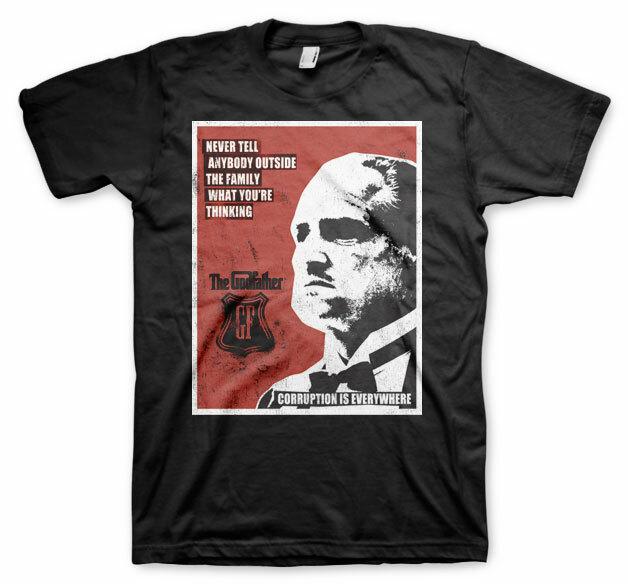 Officially Licensed GodfatherNever Tell Anybody BIG TALL 3XL4XL5XL T-Shirt XXXXL