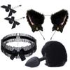 Fox Anal Plug Fox Tail Bow Butt Plug Cute Bow-Knot Soft Cat Ears Headbands Erotic Cosplay Accessories Nipple Clamps SM Sex Toys