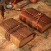 Handcrafted Notebook Made of Thick Genuine Leather, Featuring 400 Pages of Blank Paper, Perfect for Sketches.