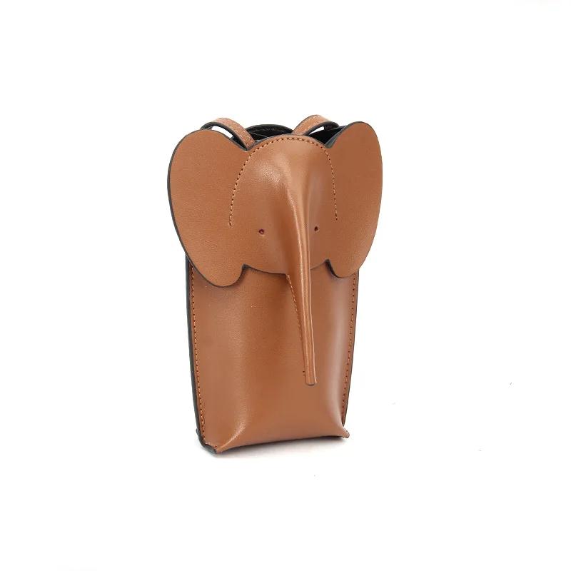 Módní dámská taška přes rameno na mobilní telefon Kožená crossbody taška pro ženy Nová taška na karty Messenger taška Sloní šedá Dámské tašky