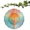 10 Zoll Drehendes Windspiel mit 360-Grad-Haken Outdoor-Gartendekor für Frühling Sommer Hof Balkon Geschenk für Freunde Familie